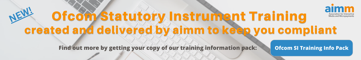 aimm Ofcom Statutory Instrument Training is now available